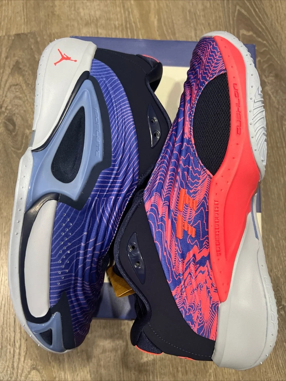 Jordan Men’s Luka 3 Sneakers in Navy and Pink